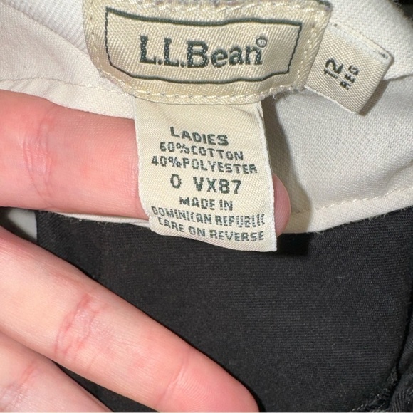 LL Bean Ladies Black Pants Size 12 Reg - Picture 5 of 6